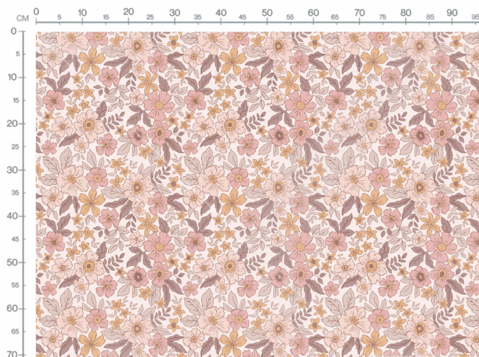 Tissu Fleuri Joie de Vivre Audrey Grand, 10 tissus au choix – Image 3