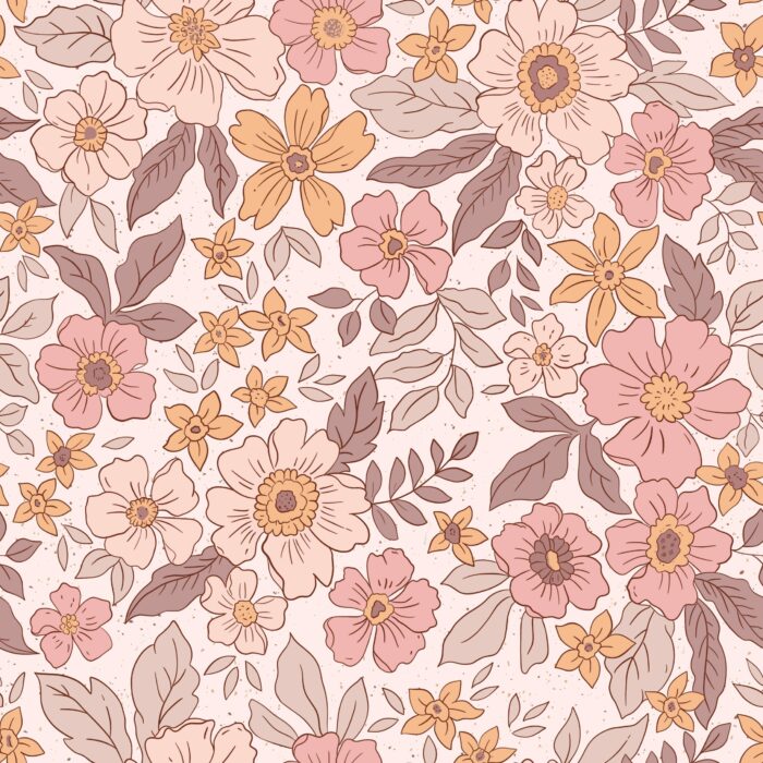Tissu Fleuri Joie de Vivre Audrey Grand, 10 tissus au choix