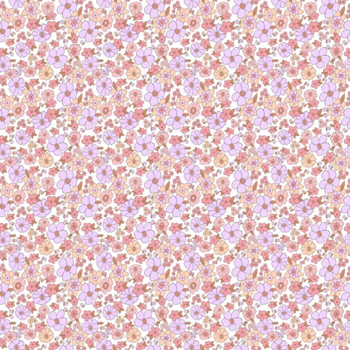 Tissu Fleuri Joie de Vivre Claire Petit, 10 tissus au choix