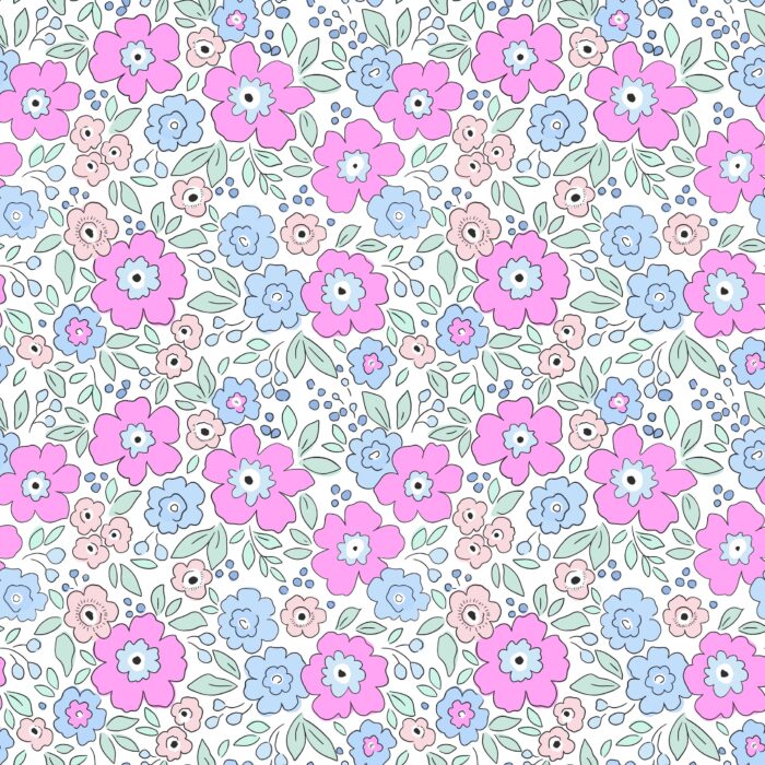 Tissu Fleuri Joie de Vivre Emilie Petit, 10 tissus au choix – Image 3