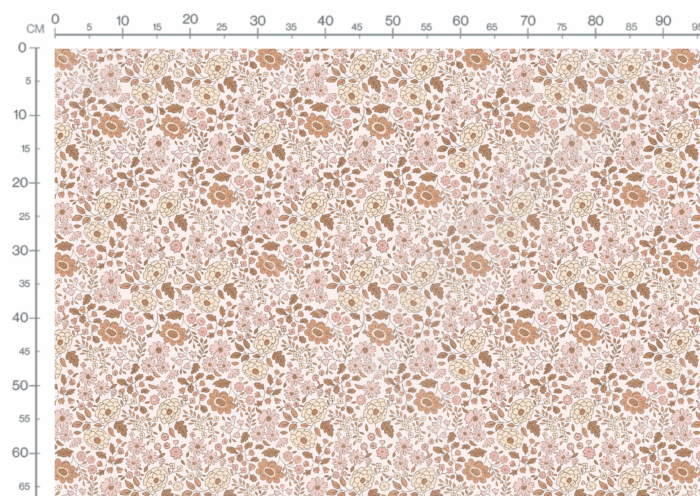 Tissu Fleuri Joie de Vivre Julie, 10 tissus au choix – Image 3