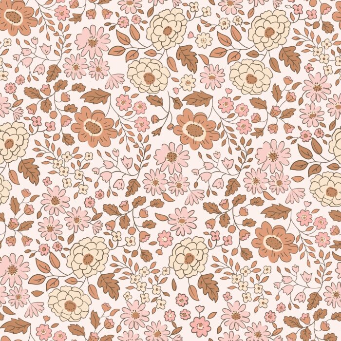 Tissu Fleuri Joie de Vivre Julie, 10 tissus au choix