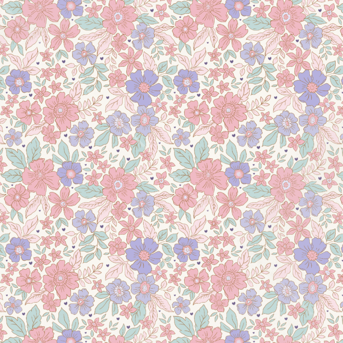 Tissu Fleuri Joie de Vivre Laura Petit, 10 tissus au choix