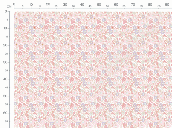 Tissu Fleuri Joie de Vivre Mathilde, 10 tissus au choix – Image 3