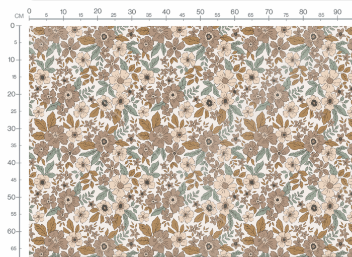 Tissu Fleuri Joie de Vivre Sarah Grand, 10 tissus au choix – Image 3