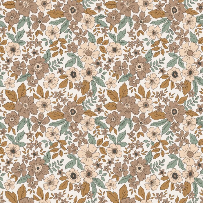 Tissu Fleuri Joie de Vivre Sarah, 10 tissus au choix