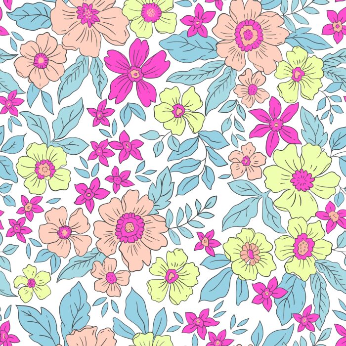 Tissu Fleuri Joie de Vivre Vanessa Petit, 10 tissus au choix – Image 3