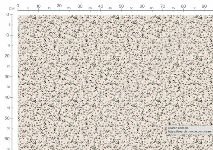 Tissu Fleurs Blanches Vintage Crème, 10 tissus au choix – Image 3