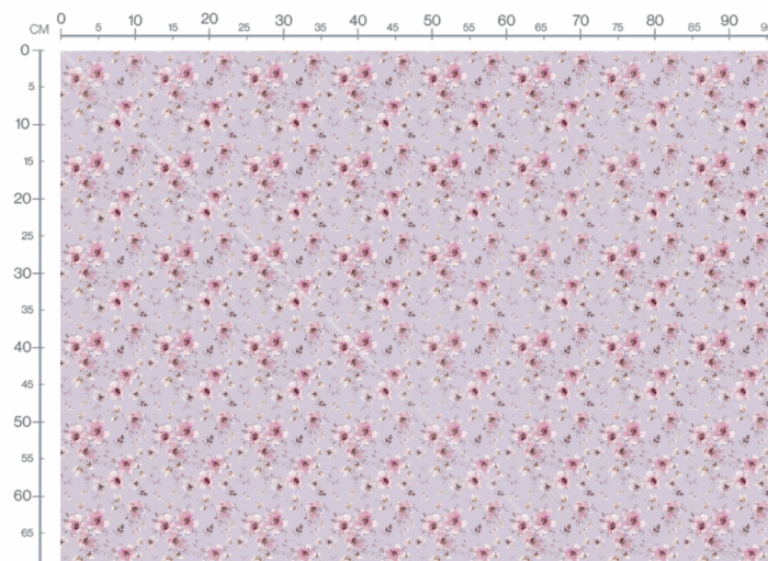 Tissu Fleurs Vintage Boheme Lavande, 10 tissus au choix – Image 3