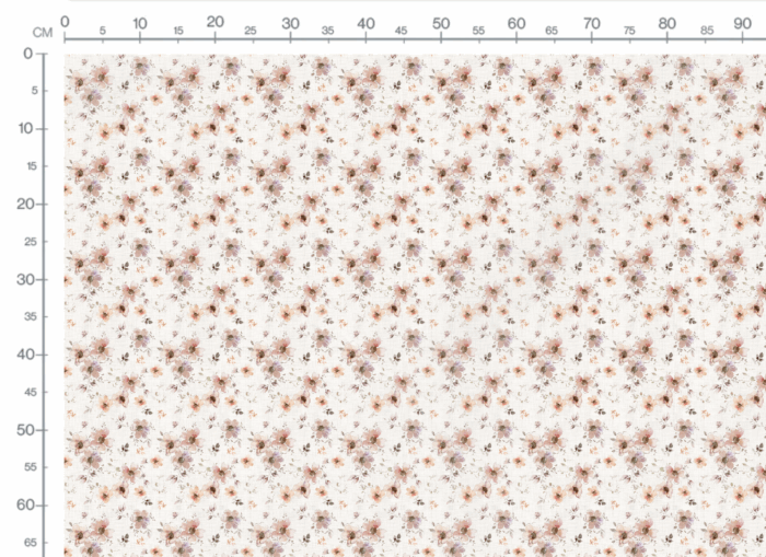 Tissu Fleurs Vintage Boheme Pastel, 10 tissus au choix – Image 3