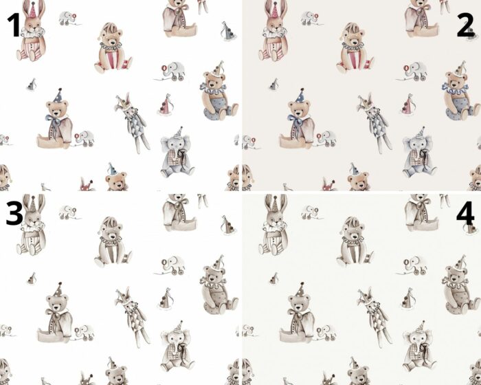 Tissu Imprimé Jouets Vintage, 4 coloris et 10 tissus au choix – Image 4