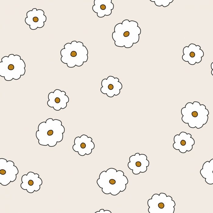 Tissu Imprimé Rétro Groovy Fleur, 10 tissus au choix