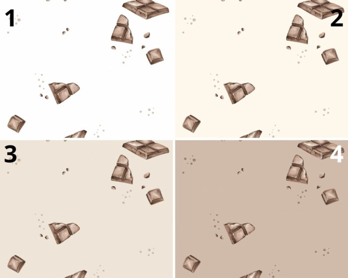 Tissu Imprimé Chocolat, 4 coloris et 10 tissus au choix – Image 4