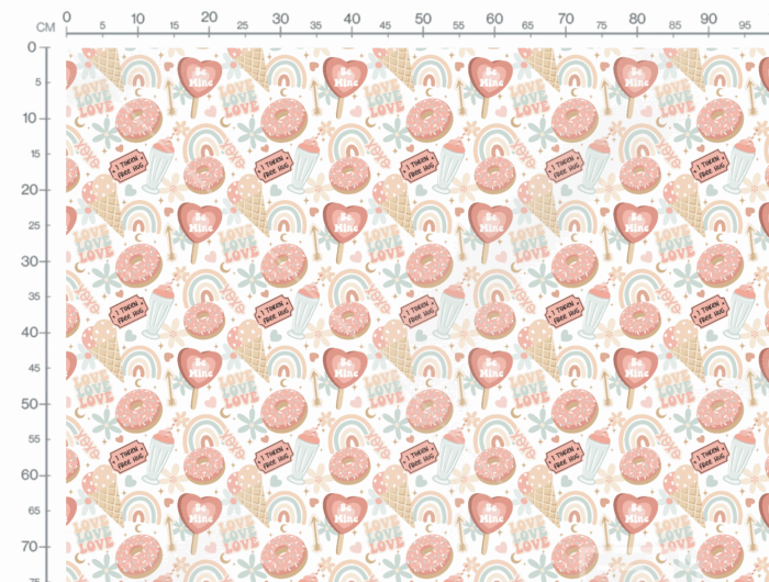 Tissu Imprimé Dessert Arc-en-ciel, 10 tissus au choix – Image 3