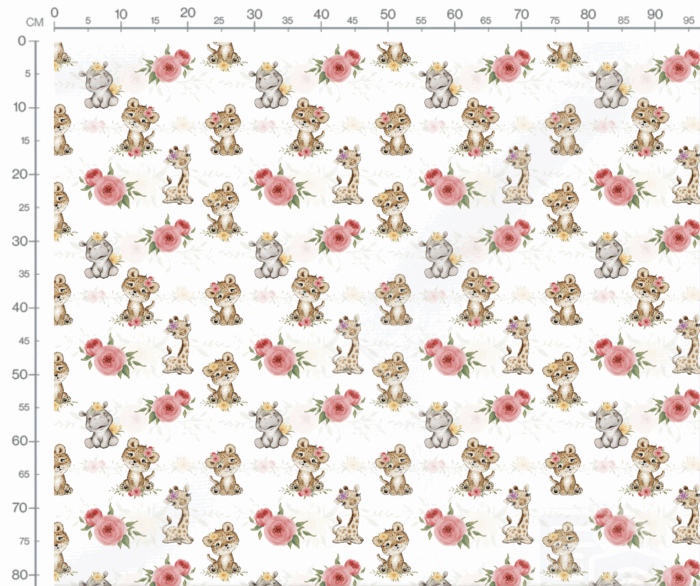 Tissu Exclusif Bébé Savane Fleuri, 10 tissus au choix – Image 3