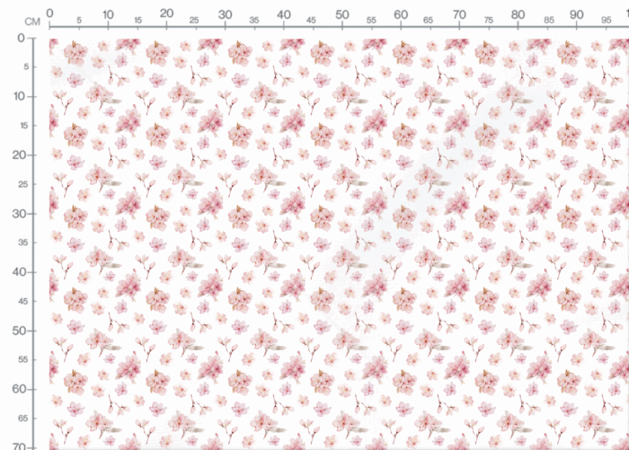 Tissu Imprimé Exclusif Fleurs de Cerisier, 2 tailles et 10 tissus au choix – Image 4