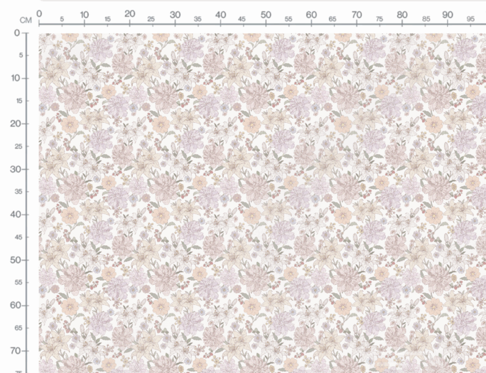 Tissu Fleuri Jardin Vintage, 9 coloris et 10 tissus au choix – Image 3