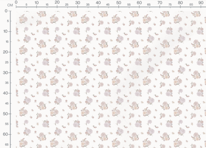 Tissu Imprimé Fleuri Vintage Bouquet, 3 coloris et 10 tissus au choix – Image 3