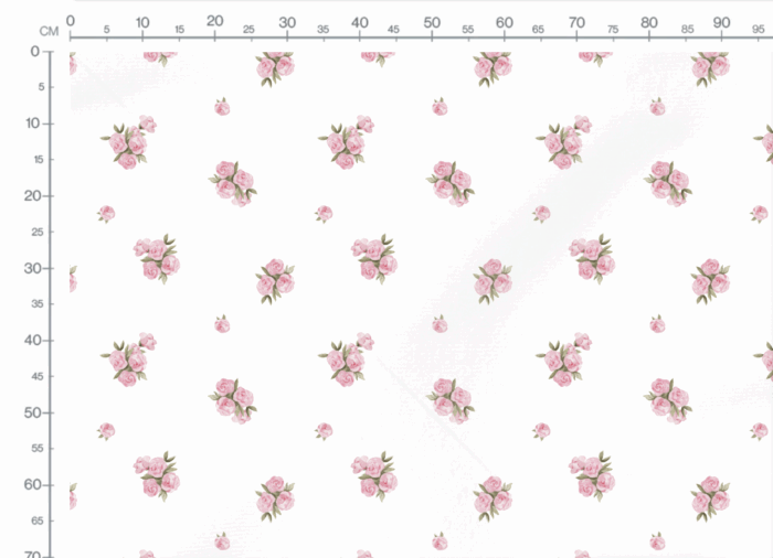 Tissu Imprimé Fleurs Roses Bouquets Romantiques, 3 tailles et 10 tissus au choix – Image 6