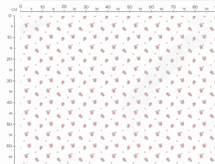 Tissu Imprimé Fleurs Roses Bouquets Romantiques, 3 tailles et 10 tissus au choix – Image 4