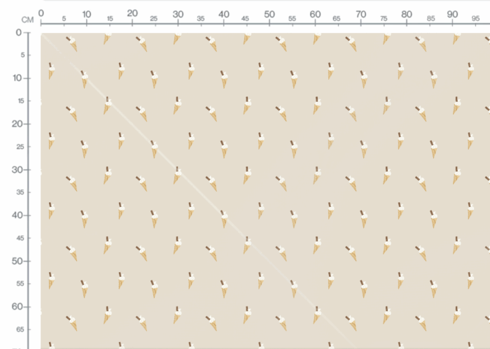 Tissu Imprimé Glace Beige, 10 tissus au choix – Image 3