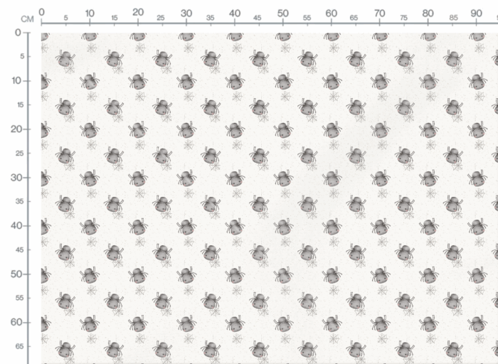 Tissu Imprimé Araignee Adorable Halloween, 2 coloris et 11 tissus au choix – Image 4