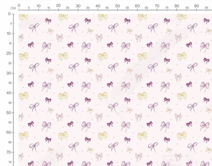 Tissu Imprimé Noeuds et Pois Couleurs, 10 tissus au choix – Image 3