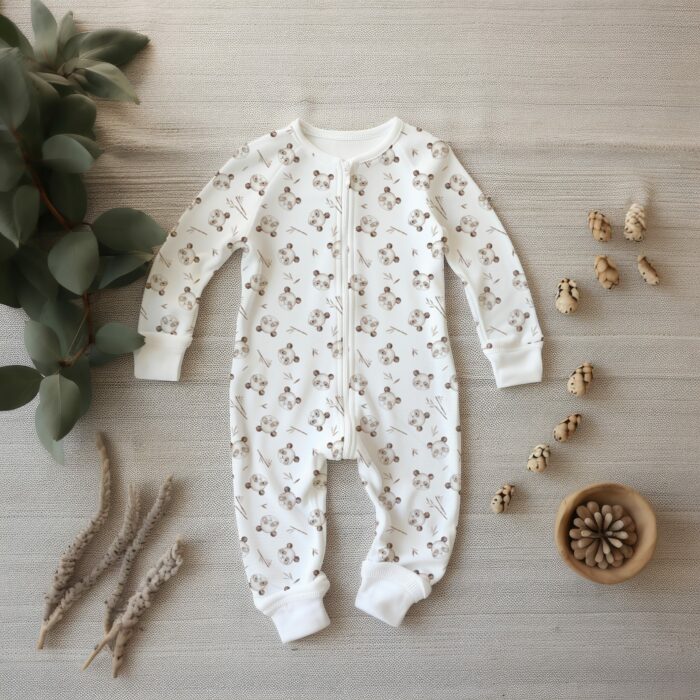 Tissu Imprimé Panda Mignon, 5 coloris et 10 tissus au choix – Image 5
