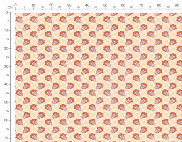 Tissu Imprimé Retro Bouche Fleurs, 10 tissus au choix – Image 3