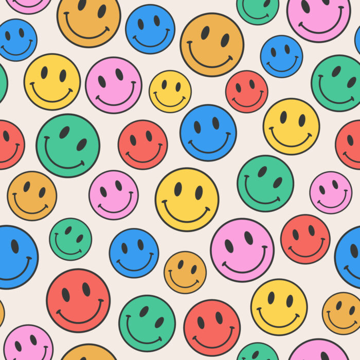 Tissu Imprimé Smile Couleurs, 10 tissus au choix