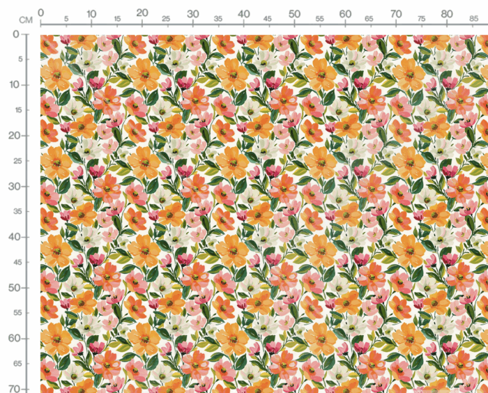 Tissu Imprimé Fleurs Printemps Juliette, 10 tissus au choix – Image 3