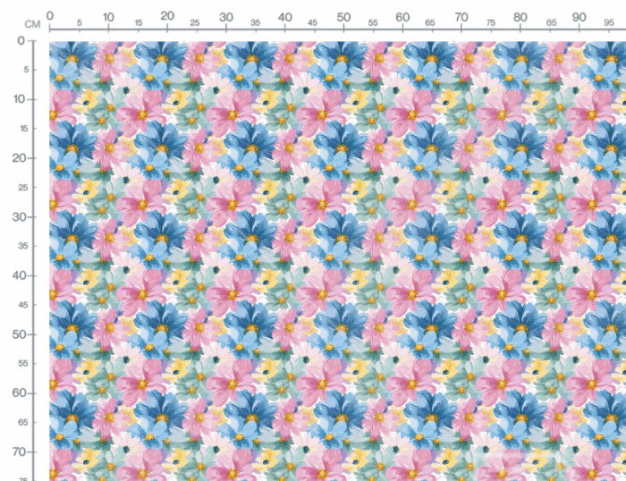 Tissu Imprimé Fleurs Printemps Estelle, 10 tissus au choix – Image 3