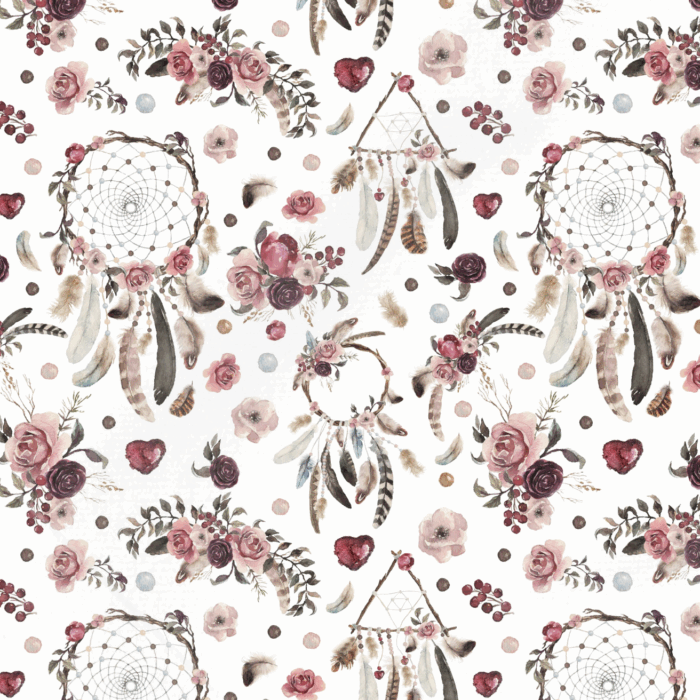 50 cm Tissu Satin de Coton Fleuri Roses Dreamer – Image 3
