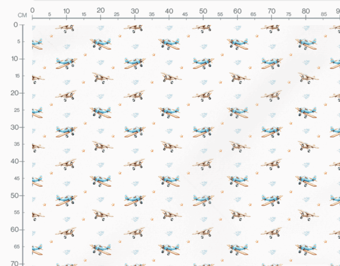 Tissu Imprimé Avion Vintage, 11 tissus au choix – Image 3