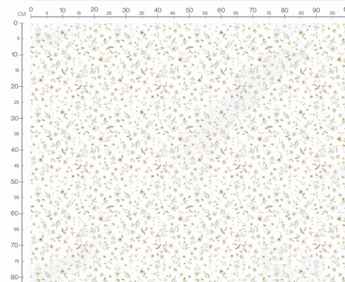 Tissu Imprimé Fleurs Du Jardin, 7 coloris et 11 tissus au choix – Image 3