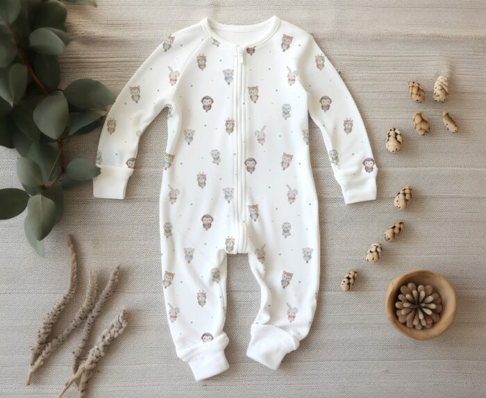 Tissu Imprimé Hiver Animaux Tout Mignons, 7 coloris et 11 tissus au choix – Image 5