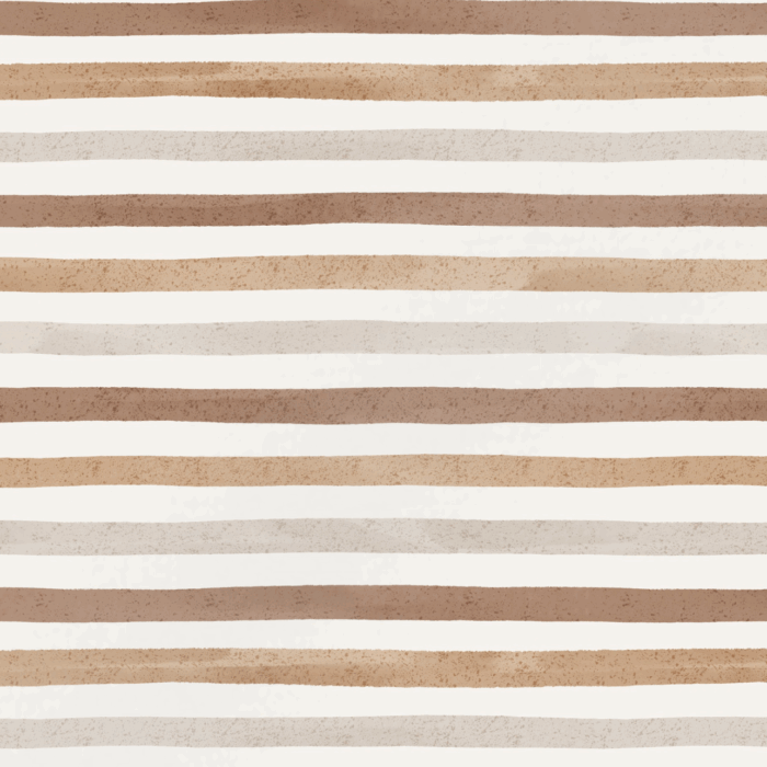 Tissu Imprimé Rayures Aquarelle Marron, 4 coloris et 11 tissus au choix