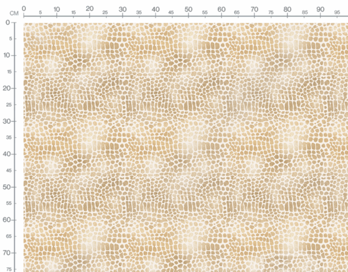 Tissu Imprimé Animal Crocodile Gold, 11 tissus au choix – Image 3
