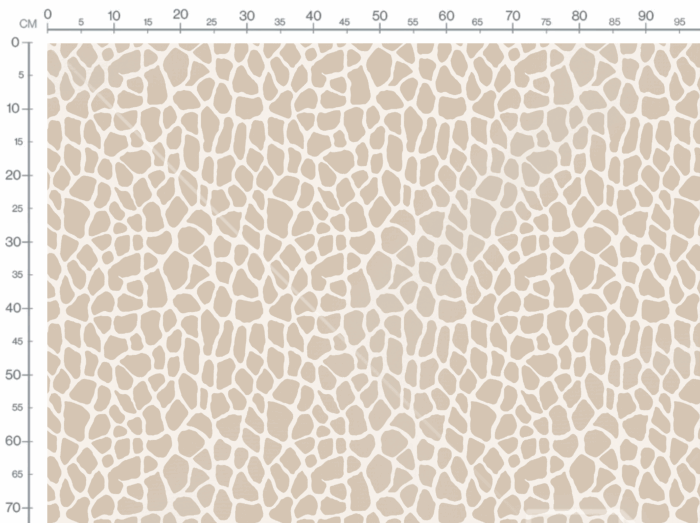 Tissu Imprimé Animal Girafe Creme, 11 tissus au choix – Image 3