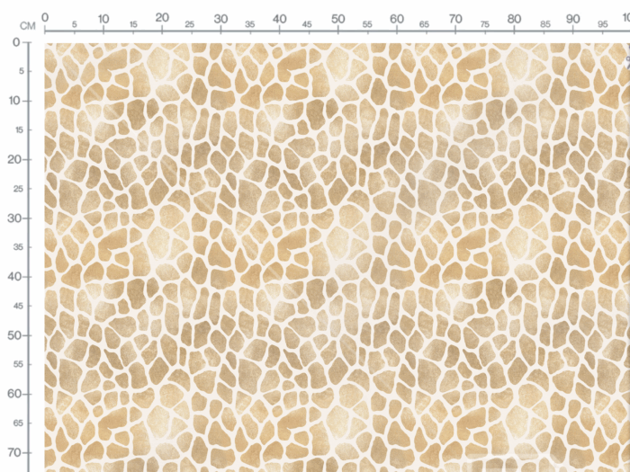 Tissu Imprimé Animal Girafe Creme Gold, 11 tissus au choix – Image 3