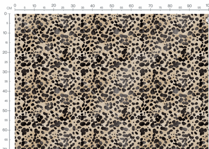 Tissu Imprimé Animal Leopard Aquarelle, 11 tissus au choix – Image 3