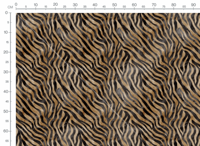 Tissu Imprimé Animal Tigre Aquarelle, 11 tissus au choix – Image 3