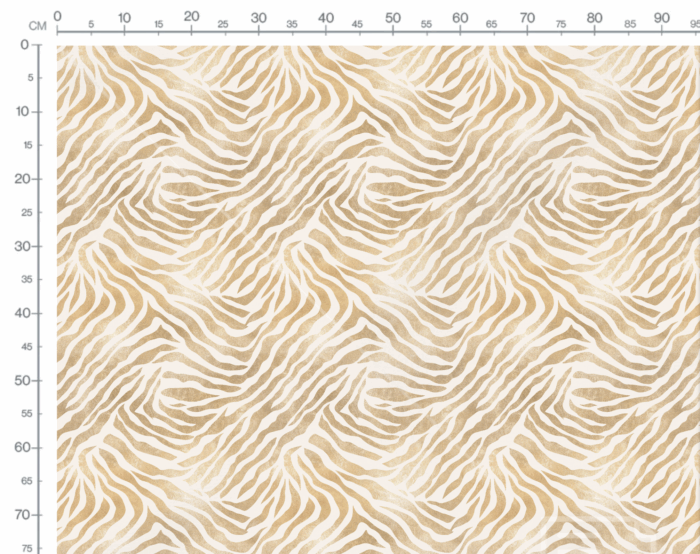 Tissu Imprimé Animal Tigre Beige Gold, 11 tissus au choix – Image 3