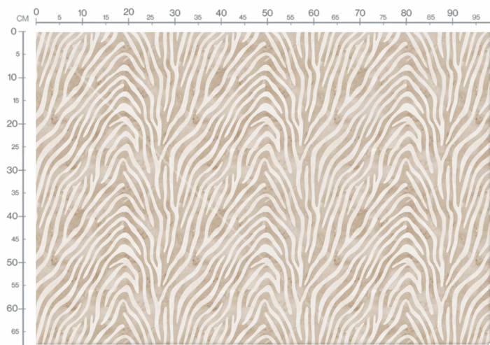 Tissu Imprimé Animal Zebre Beige Aquarelle, 11 tissus au choix – Image 3