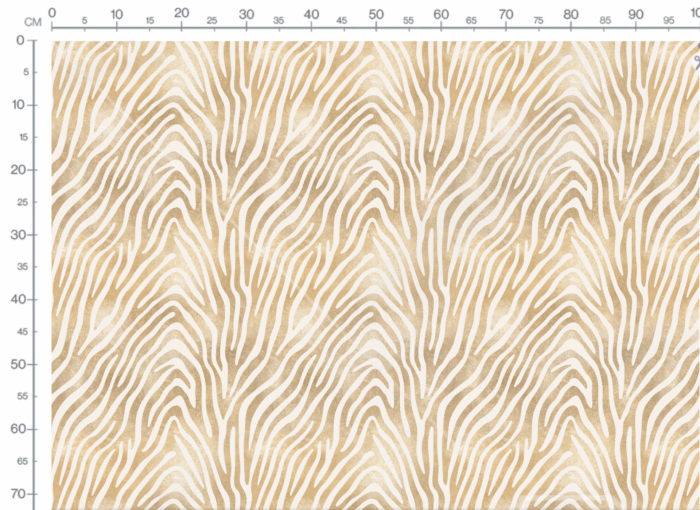 Tissu Imprimé Animal Zebre Beige Gold, 11 tissus au choix – Image 3