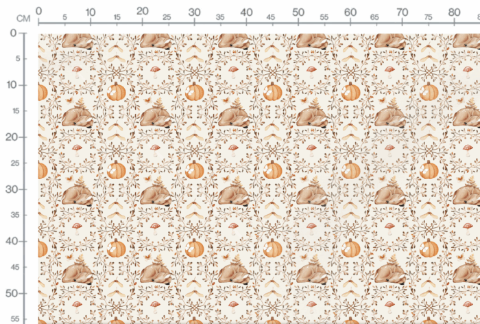 Tissu Imprimé Automne Bonne Nuit Biche, 11 tissus au choix – Image 3