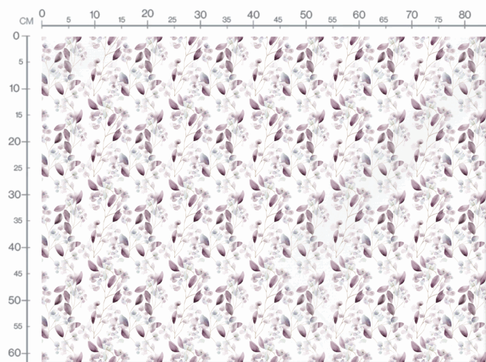 Tissu Imprimé Feuilles Eucalyptus Famille Rose Bordeaux, 10 tissus au choix – Image 3