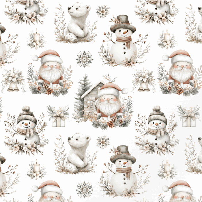Tissu Exclusif Boho Noel, 11 tissus au choix