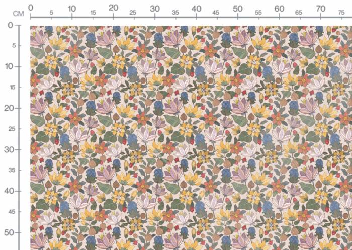 Tissu Imprimé Fleuri Aude Belle Journée, 11 tissus au choix – Image 3