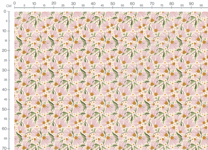 Tissu Imprimé Fleuri Camilia, 11 tissus au choix – Image 3